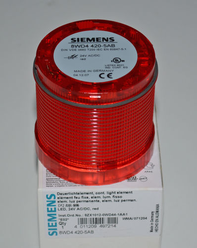 8WD4450-5AB Dauerlichtelement rot 230V